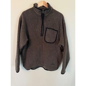 Vintage 1996 Nike ACG Pete's Sherpa Fleece M.B.F. Deep Pile Pullover Brown M